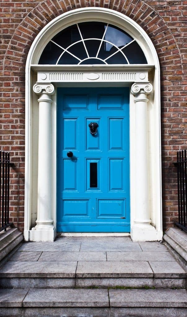 Restored heritage front door with matching joinery